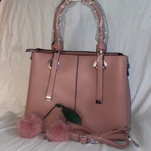 Pink Pom Pom bag